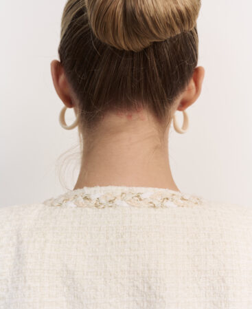 Tweed jacket RÊVE white