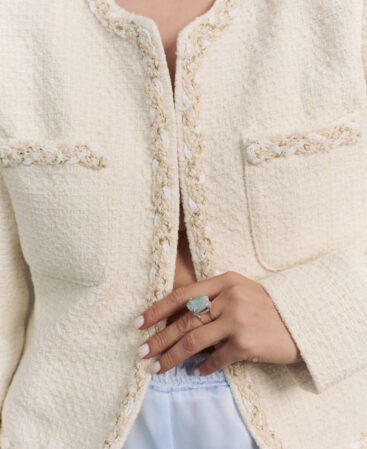 Tweed jacket RÊVE white