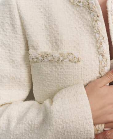 Tweed jacket RÊVE white