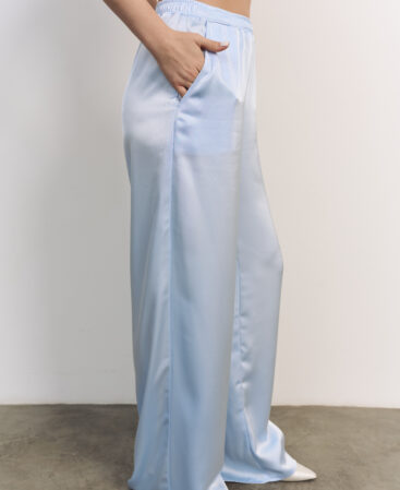 Satin trousers Blue