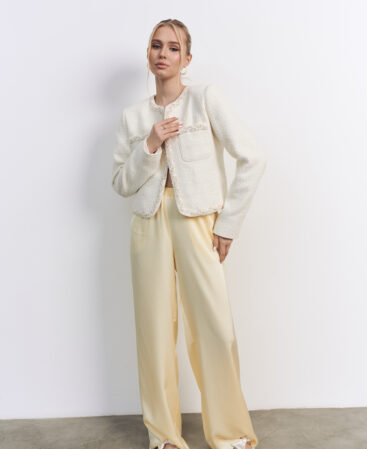 Tweed jacket RÊVE white