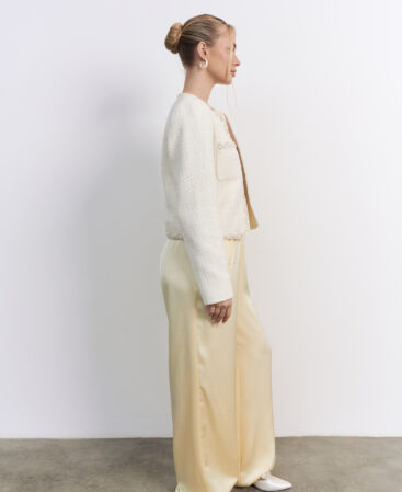 Satin trousers Citron