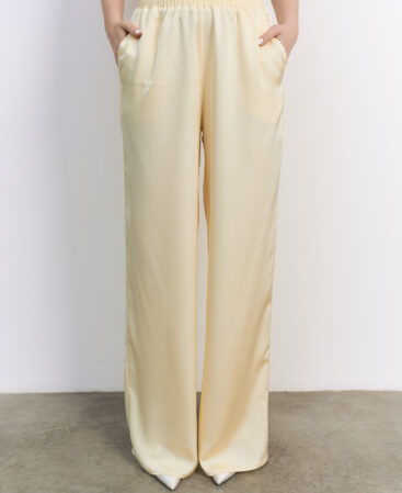 Satin trousers Citron