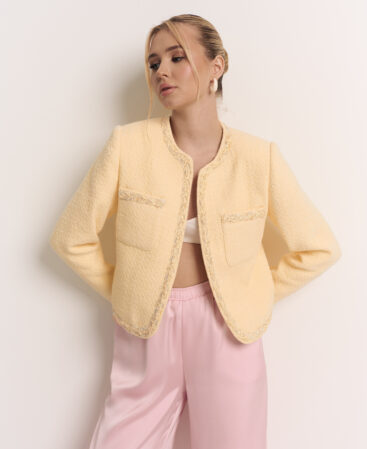 Tweed jacket RÊVE yellow